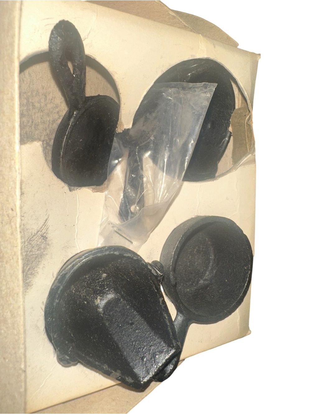 Vintage Miniature Cast Iron Pots & Pans Set Original Box